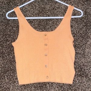 H&M / size: M / orange ribbed crop top (buttons do not come apart)